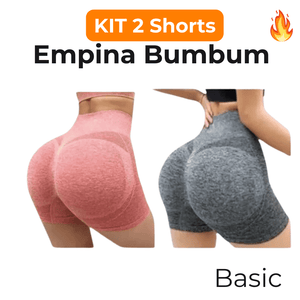 KIT 2 Shorts Empina Bumbum - Básico
